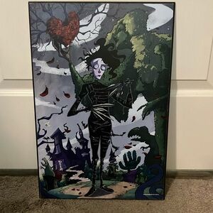 Edward Scissorhands Wooden Wall Art Tim Burton